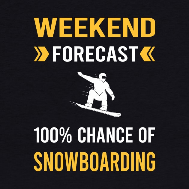 Weekend Forecast Snowboarding Snowboard Snowboarder by Good Day